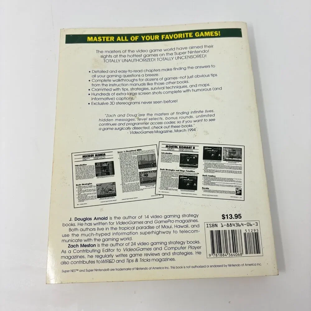 Awesome Super Nintendo Secrets Strategy Guide Book Super Nintendo SNES Vintage